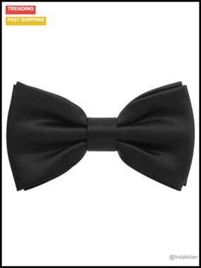 Mens Real Silk Pre-Tied Bow Tie Formal Tuxedo Adjustable Neck Gift Box